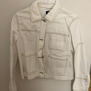 White denim jacket